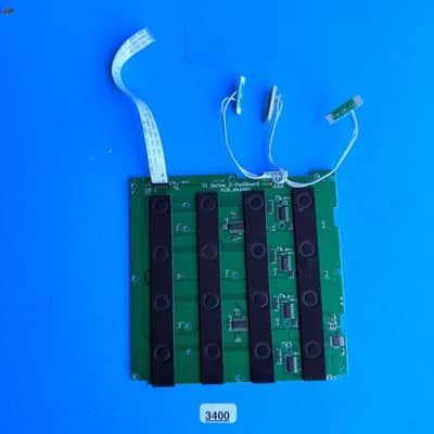 ALESIS VI49 Midi Keyboard Controller Part: Drum Pad Contact Board PCB image 2