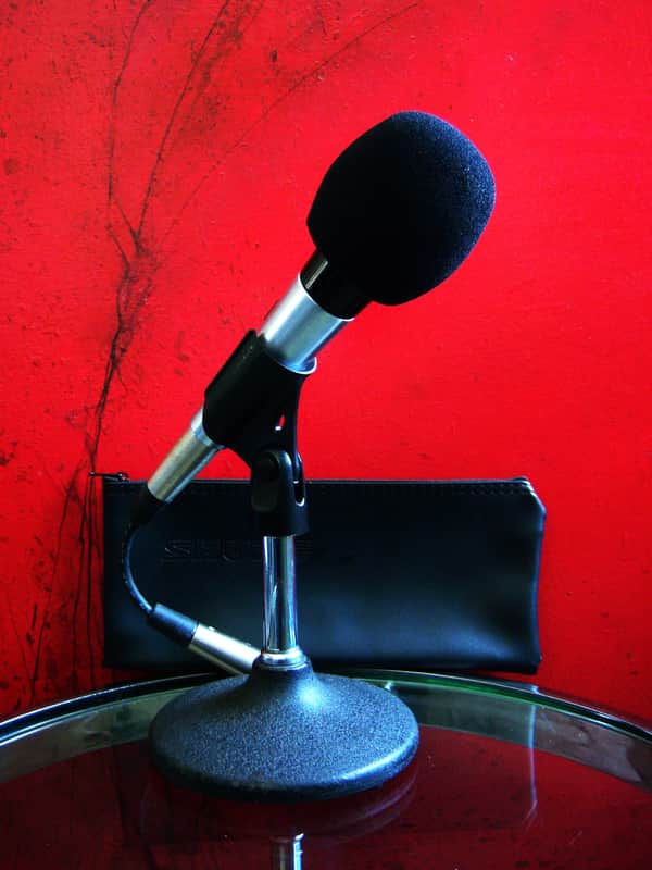 Vintage 1970's Shure 565SD Switchable Cardioid Dynamic Microphone Hi Z w accessories image 1