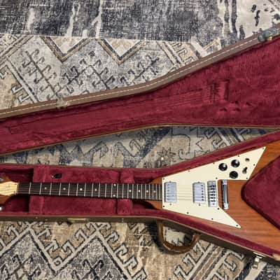 Gibson Rare Vintage 1974 Flying V Stop Bar Tailpiece Triangle Knob Layout 1970's image 2