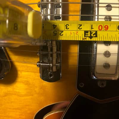 Trump Teisco violin guitar 1960s Sunburst by Tiesco image 25