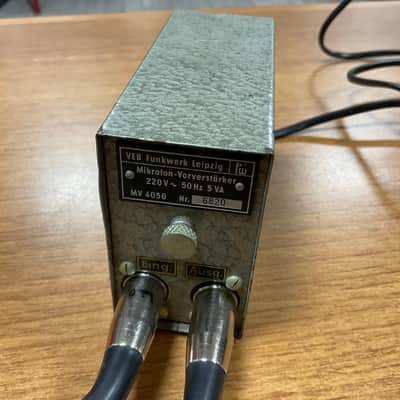 VEB MV 4057 mikrofon Preamplifier TUBE RFT image 8