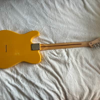 Customized Fender Squire 2015 -graffiti yellow image 3