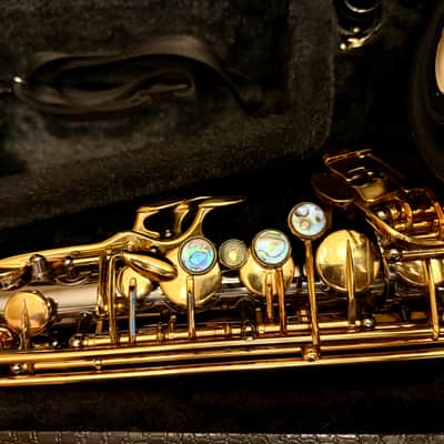 Cannonball Septyr ASCEP-BL Semi-Pro Alto Saxophone - Blue Abalone, F# Key, Black Nickel & Gold, Excellent!!! image 7