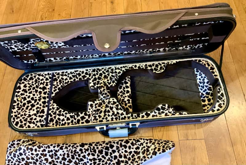 Koda Violin case, Leopard skin interior image 1
