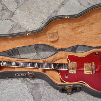 Guild M-75 M75 Bluesbird 1972 Cherry Red image 7