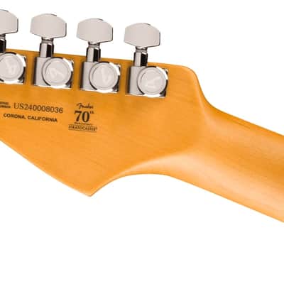 Fender American Ultra II Stratocaster, Ebony Fingerboard, Texas Tea image 5