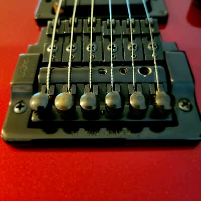 VIDEO! San Dimas Jackson Soloist Custom 1986 Dark Red 1 owner near MINT original ohsc and docs image 11