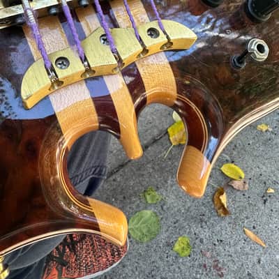 Custom Alembic Fretless 5 String Omega Heart w/LEDs image 8