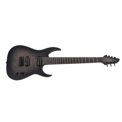 Schecter Guitar Research KM-7 MK-III Legacy 7-String Electric Guitar Regular Transparent Black Burst image 1