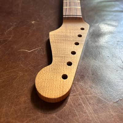 Musikraft Strat Neck 60s Oval C, Roasted Maple with Pao Farro, Aged Oil Finish NEW image 2