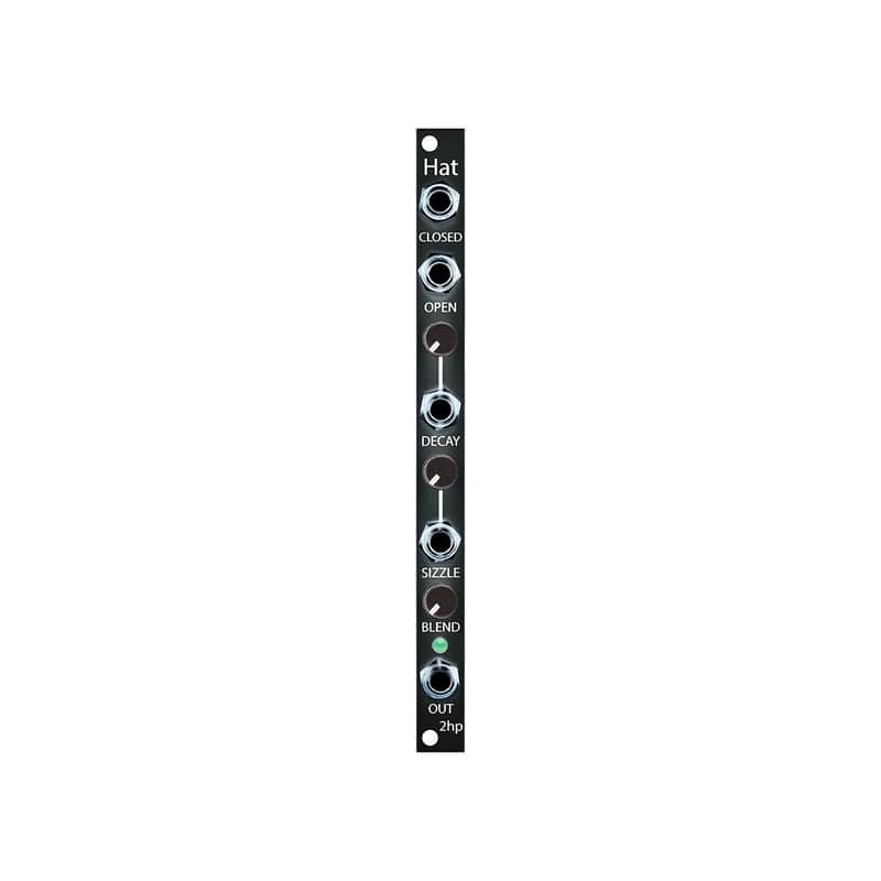 2hp Hat Eurorack Drum Module (Black) image 1
