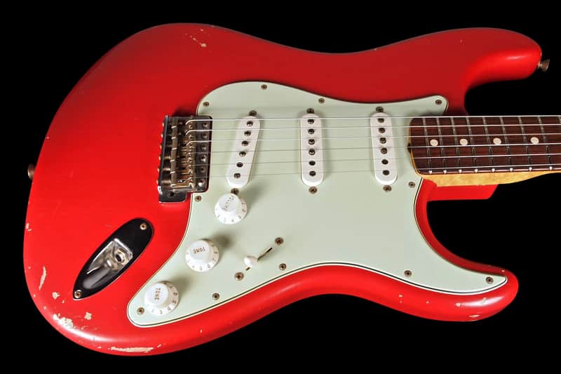 2014 Fender Stratocaster 1963 Custom Shop 63 Strat Relic ~ Dakota Red image 1