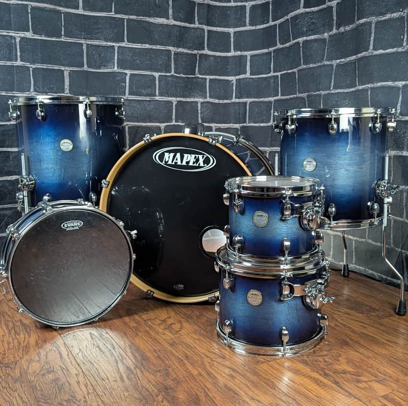 Mapex Meridian Maple 6‑Piece Drum Set • Cobalt Burst • Maple Shells • Pro Tone • Versatile Setup