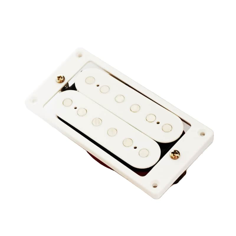 Modern Humbucker Pickups for Les Paul Guitars – White - Bridge image 1