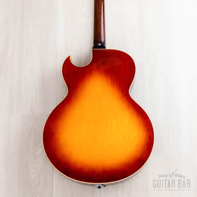 1970 Gibson ES-175 D Vintage Hollowbody Guitar Ice Tea Sunburst, Collector-Grade w/ Pat # T Tops, Case image 3