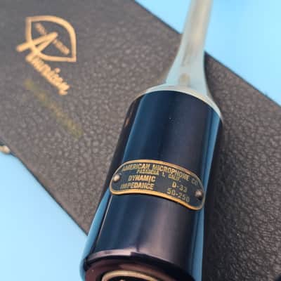 ☆Vintage 1960s American D33 Dynamic Microphone - American Microphone Company D22 D33A image 6