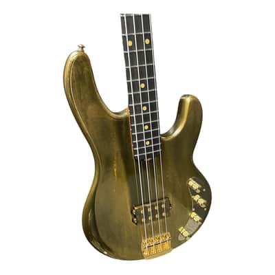 Ernie Ball Music Man StingRay 50th Anniversary LTD 4 H Special, Molten Gold / Ebony Only 300 Made" image 4