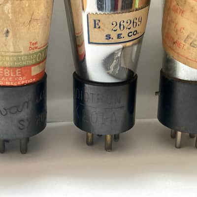 5 - 01A CX-301-A, UX-201-A, SX-201-A Globe Tubes, Tested, RCA, Sylvania and More image 5