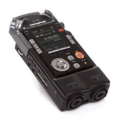 RARE Olympus LS 100 2012 - schwarz - Multitrack Field Recorder + 3 Accus image 1
