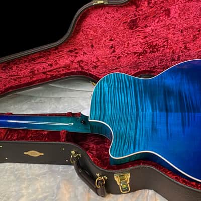 NEW ! Taylor 614ce Custom Acoustic-Electric Guitar - Natural Top - Blue Fade Back and Sides - AAAAA Flamed Maple - Authorized Dealer - G05921 - 4.8lbs image 13