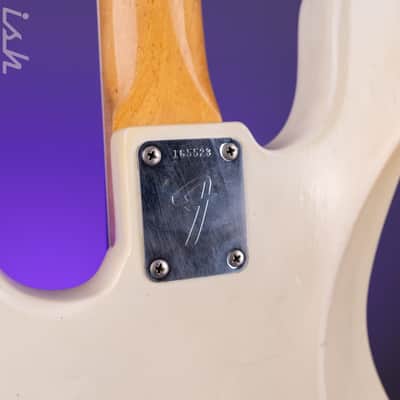 1966 Fender Jazz Bass Refin White image 20