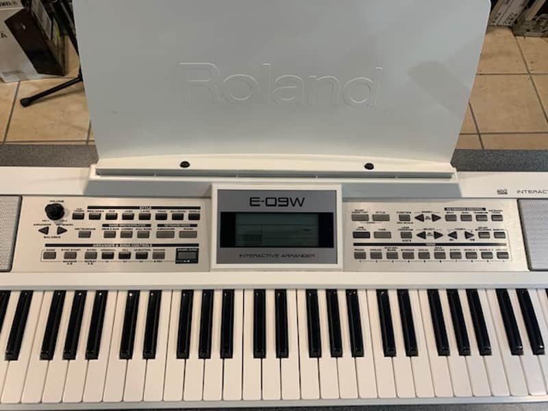Roland Clavier E-09 61 Notes Interactive Arranger Blanc image 1