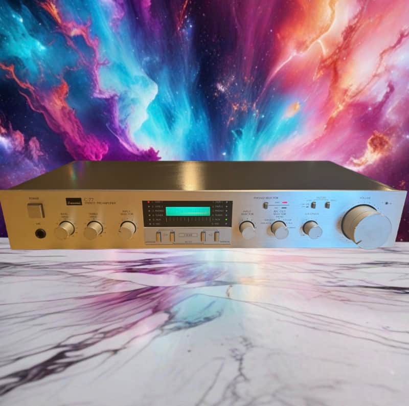 Beautiful Sansui C-77 Stereo Preamplifier Near Mint Freshly Serviced Very Rare🎶 image 1