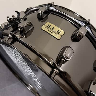 Tama SLP Black Brass 6.5x14 with Powerpad Designer Snare Bag image 6