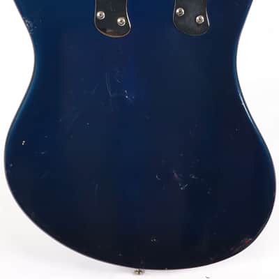Vintage Mosrite 4x12 Double Neck Electric Bass & 12 String Guitar w/ OHSC Ink Blue Custom Order One of a Kind! image 5