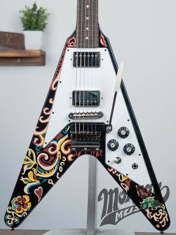 Epiphone Jimi Hendrix Signature "Love Drops" Flying V 2024 - Present - Ebony image 1