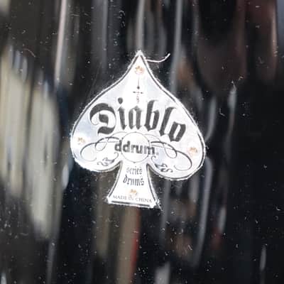 DDrum 7pc Diablo Double Bass Drum Shell Pack Black w/Black Hardware image 2