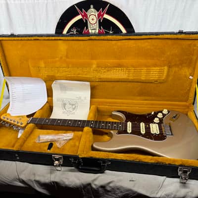 Parts Warmoth Alder body + 2022 Fender American Professional II neck Stratocaster Guitar with Case - Fire Mist Gold image 1