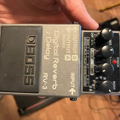 Boss RV-3 Digital Reverb/Delay (Pink or Dark Gray Label) 1994 - 2002 - Grey image 1
