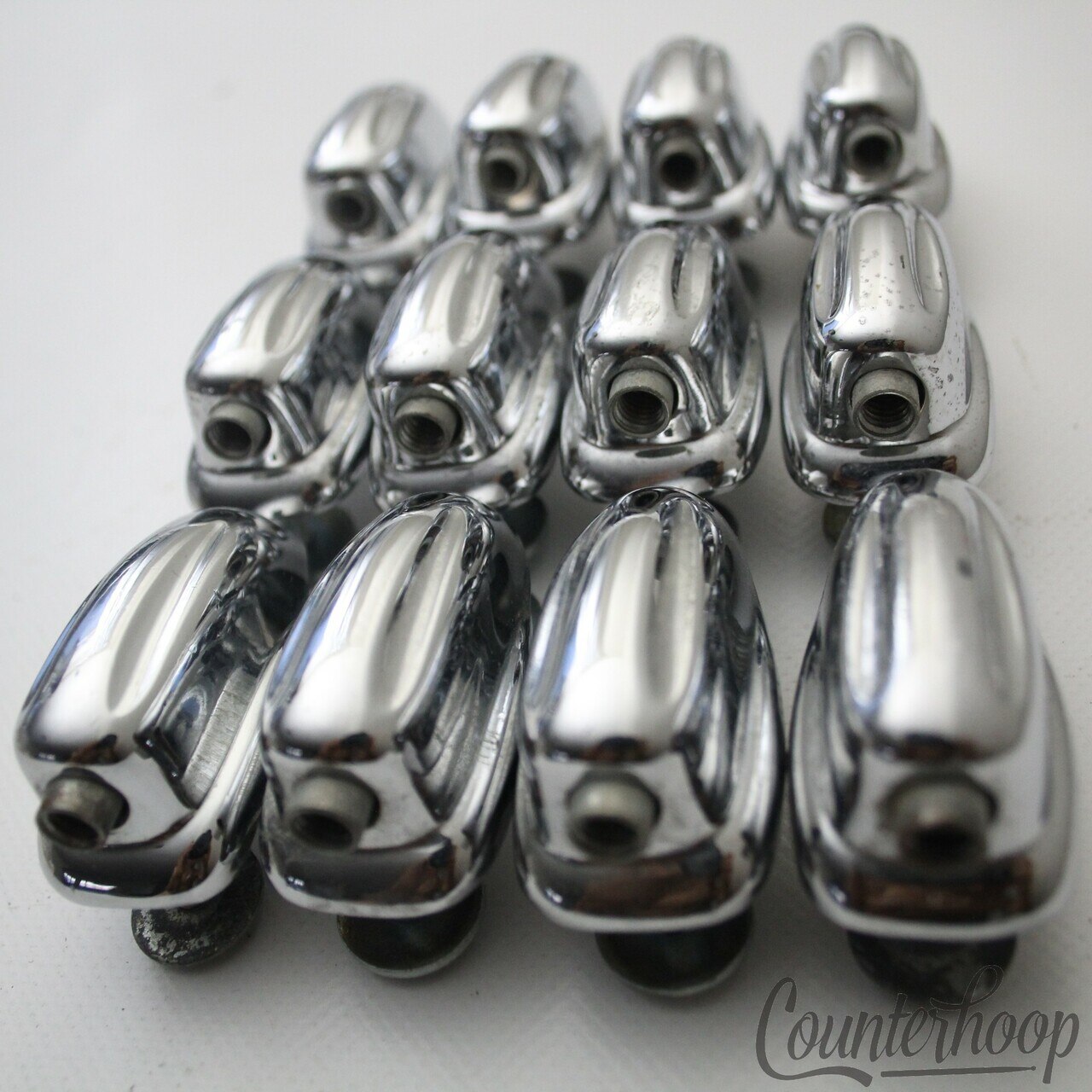 Slingerland 12x Small Sound King Lugs 3Ply Tom Drum Chrome USA Vintage 70s Hex* — main photograph