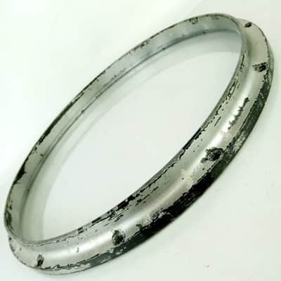 Ludwig 14"Coliseum Twin-Channel Die-Cast Rim/Hoop 12Lug Snare Drum Batter Alum80 image 5