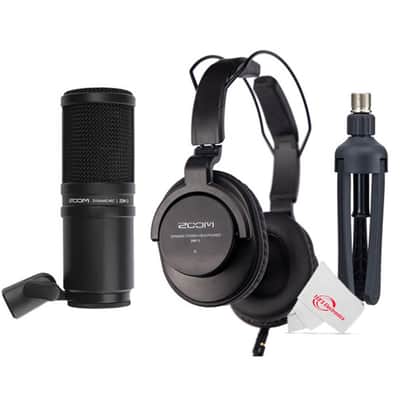 Zoom G1X Four Guitar Multi-Effects Processor With Built-In Expression Pedal + Zoom ZDM-1 Podcast Mic Pack Accessory Bundle + 3pc Cleaning Kit image 3