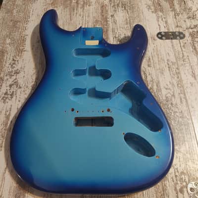 Custom Blueburst Stratocaster Body Husk Project Alder image 1