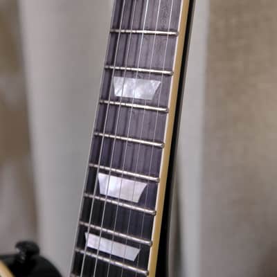 Ultra Rare Fully Custom Hand Built MIJ Japan Semi Hollow Guitar - Aozax Black Nitro Laquer Gibson ES-347 Copy image 4