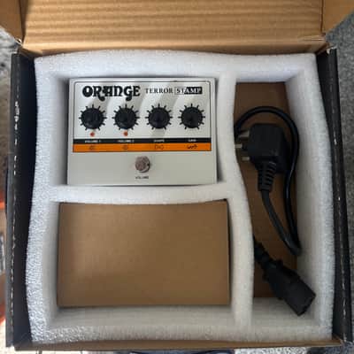 Orange Terror Stamp and Orange Speaker Cable - 20-Watt Pedalboard Guitar Amp 2020 - Present - White image 5