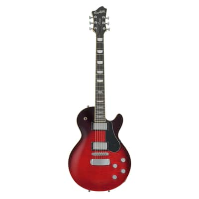 Hagstrom Swede MK III Electric Guitar - Crimson Flame - Open Box image 2