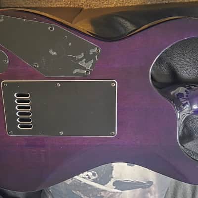 ESP LTD H-1000 Deluxe Evertune - See Thru Purple Sunburst 2023 image 4