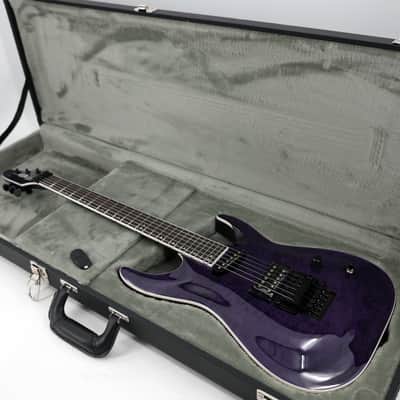 ESP LTD Andy LaRocque ALR-II Signature Guitar w/ Seymour Duncan Pickups & Hardshell Case - See-Thru Purple image 13