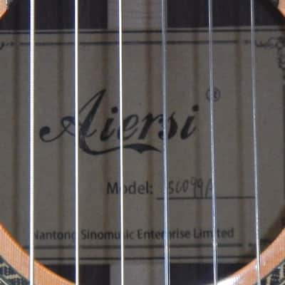 Aiersi all solid wood lattice braced guitar image 8