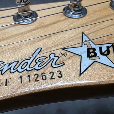 1981 Fender Bullet H-1 American Stratocaster with Telecaster Headstock Red Vintage 80s 1980's made in USA 1H Guitar with original hard case OHSC RARE image 9