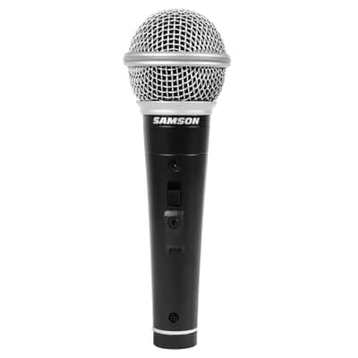 Handheld Dynamic Vocal Microphone w XLR 1/4" Cable Clip On/Off Switch & Stand 2pk image 3