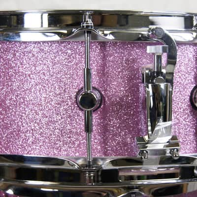 Click Icon 4pc Maple Drum Set Satin Pink Sparkle Shell Pack 18 14 10 14 image 18