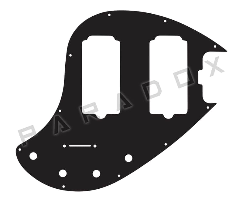Custom Pickguard For 2005 - 2018 Made in America Ernie Ball Music Man Ernie Ball Music Man StingRay Special 5 HH - Black/White/Black .090" image 1