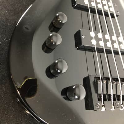 Harley Benton B-550 BK 2022 Gloss Black 5-String w/ Black Hardware - Active/Passive Switch - LEFTY image 2