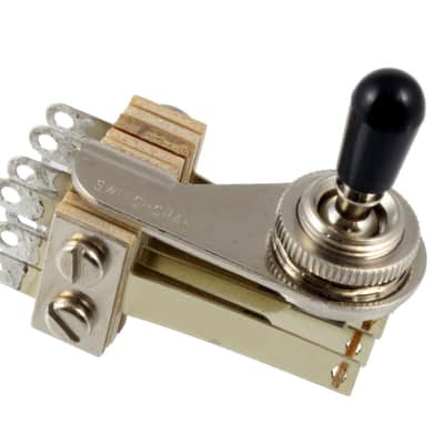 Switchcraft 4-Pole Right Angle Toggle Switch For Double Neck Guitars