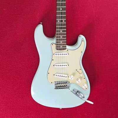 Fender Custom Shop Relic 60 Stratocaster with Matching Headstock 2011 - Yellowed Sonic Blue image 2